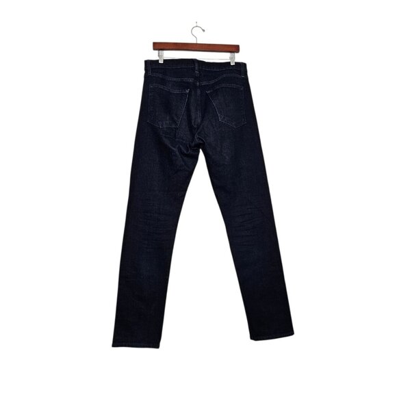 Flint And Tinder Straight Fit Tapered Jeans Mens 32x32.5 Dark Wash Denim Stretch - Picture 8 of 15